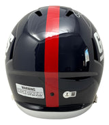 Lawrence Taylor Signed Giants FS T/B Speed Replica Helmet BAD MF BAS w/ Case