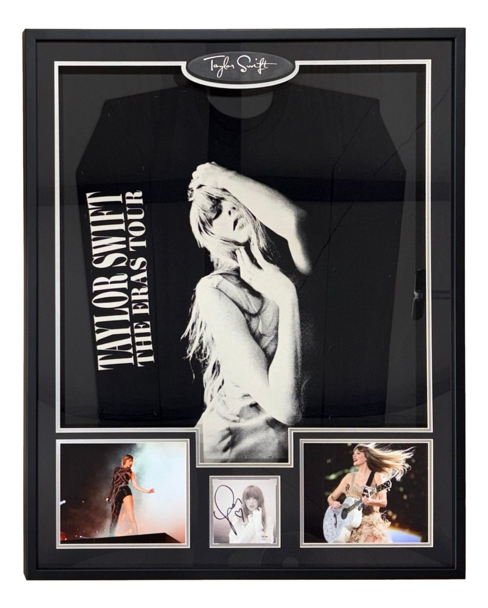 Taylor Swift Framed Swift Eras Tour Shirt w/ Signed Insert PSA/DNA