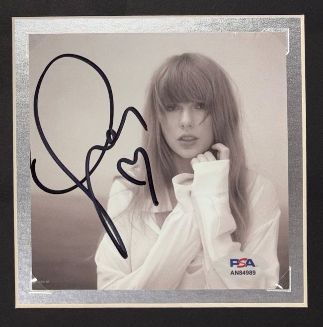Taylor Swift Framed Swift Eras Tour Shirt w/ Signed Insert PSA/DNA