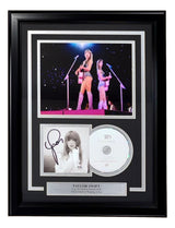 Taylor Swift Signed Framed Insert w/ 8x10 Concert Pink Guitar Photo PSA/DNA