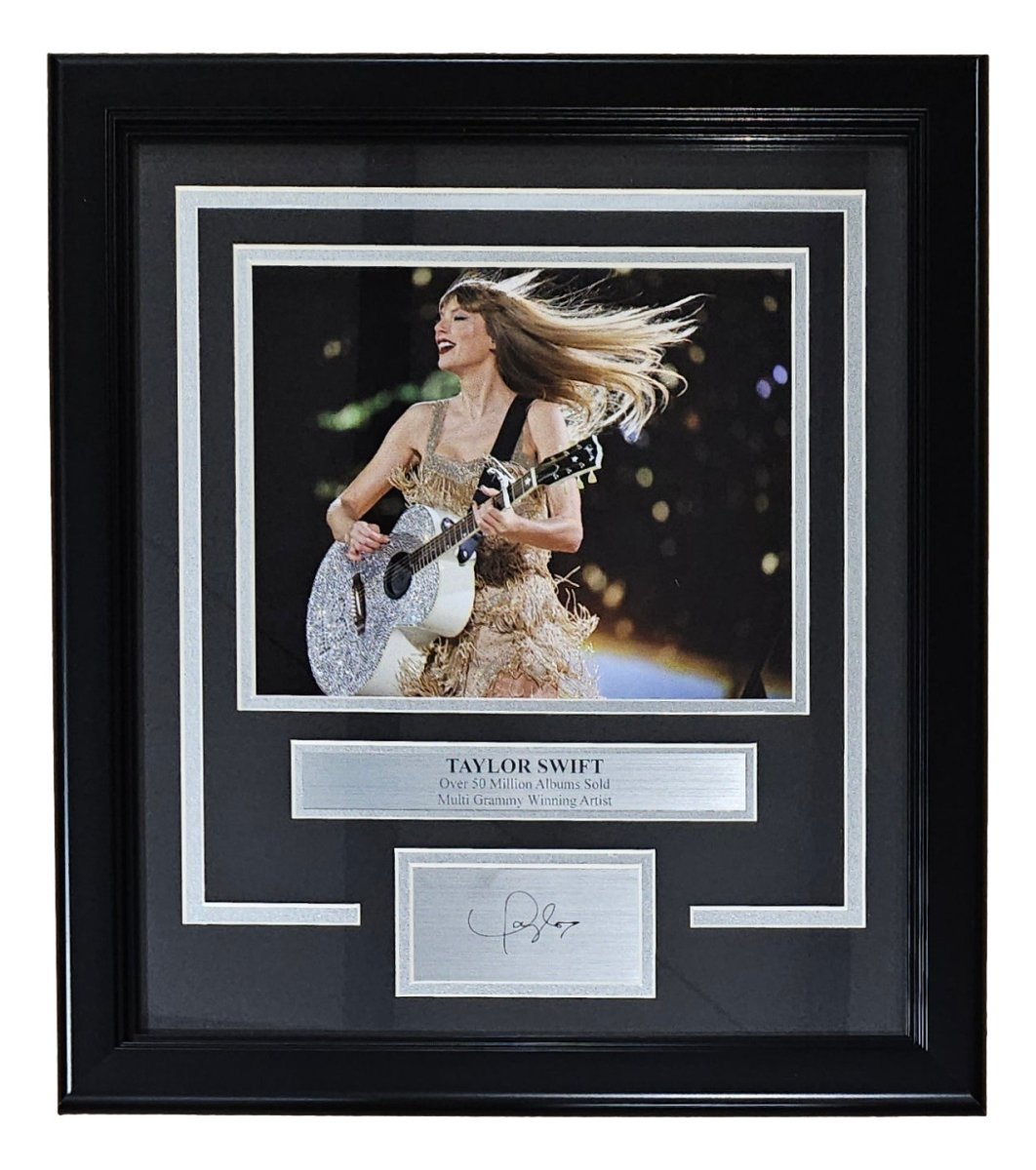 Taylor Swift Framed 8x10 Concert Photo w/ Laser Engraved Signature - Sports Integrity