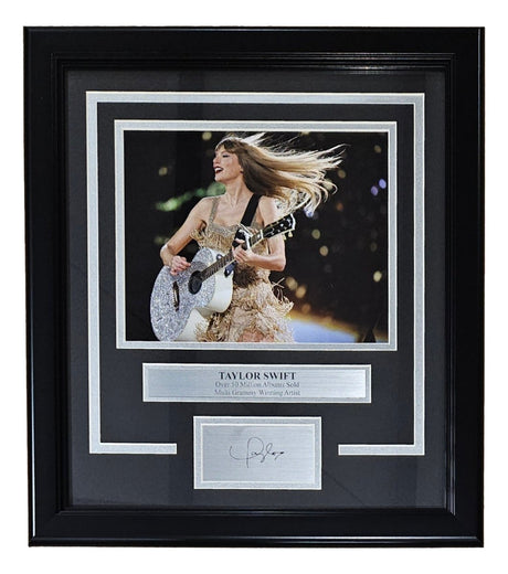 Taylor Swift Framed 8x10 Concert Photo w/ Laser Engraved Signature - Sports Integrity