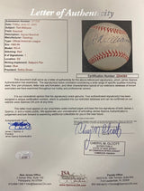 Ted Williams Red Sox Signed Official American League Baseball JSA ZZ44383