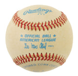 A Ted Williams Red Sox signed Official American League baseball by Sports Integrity, authenticated by JSA (ZZ44591).