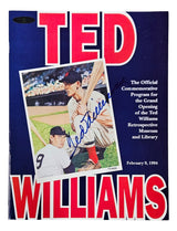 Ted Williams Signed 1994 Ted Williams Museum Program Williams Hologram - Sports Integrity
