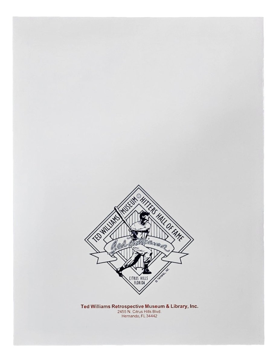 Ted Williams Signed 1994 Ted Williams Museum Program Williams Hologram - Sports Integrity