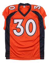 Terrell Davis Denver Signed Orange Pro-Cut Football Jersey Radke Hologram