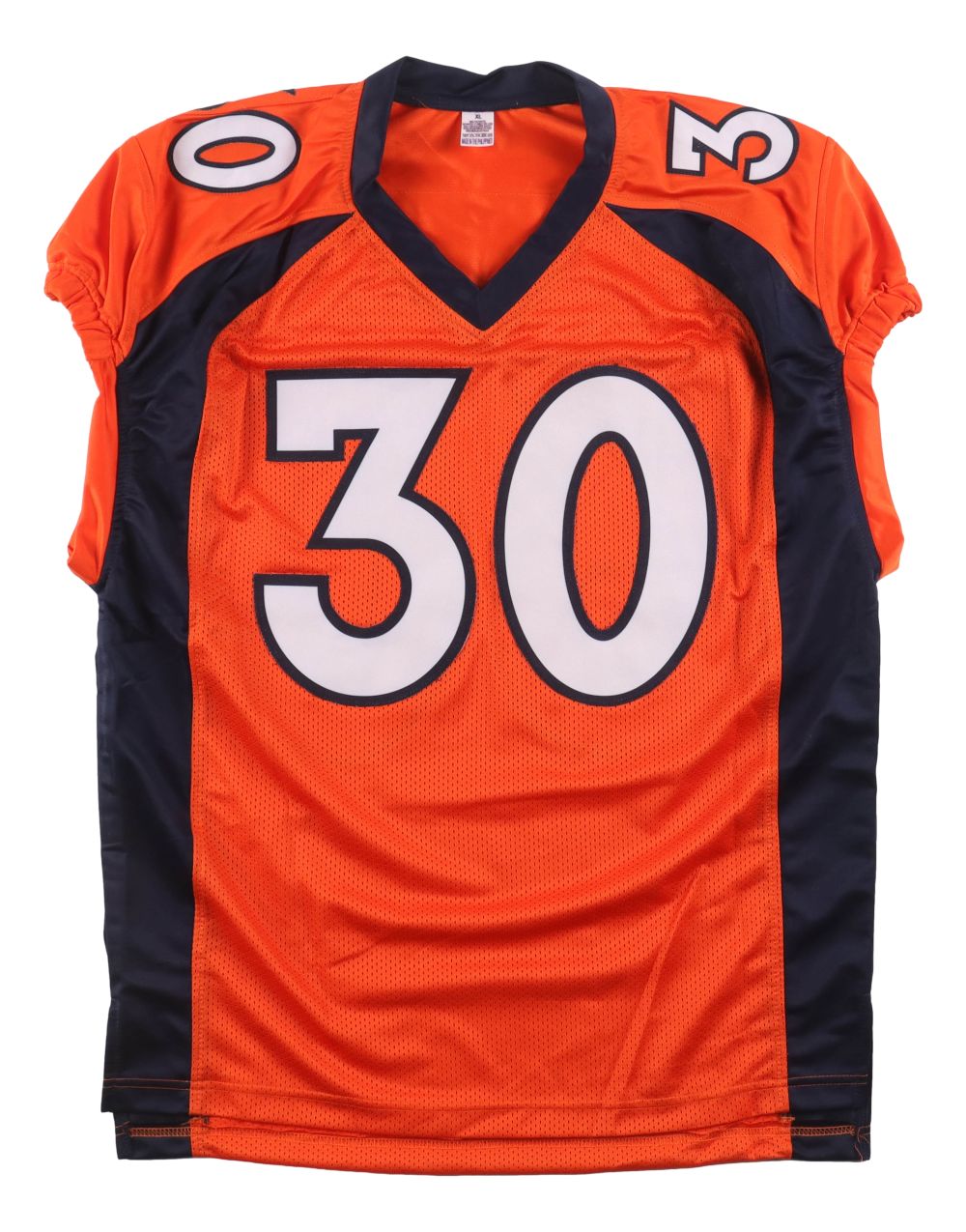 Terrell Davis Denver Signed Orange Pro-Cut Football Jersey Radke Hologram