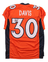Terrell Davis Denver Signed Orange Pro-Cut Football Jersey Radke Hologram