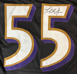 Terrell Suggs Baltimore Signed Black Pro-Cut Football Jersey JSA Hologram