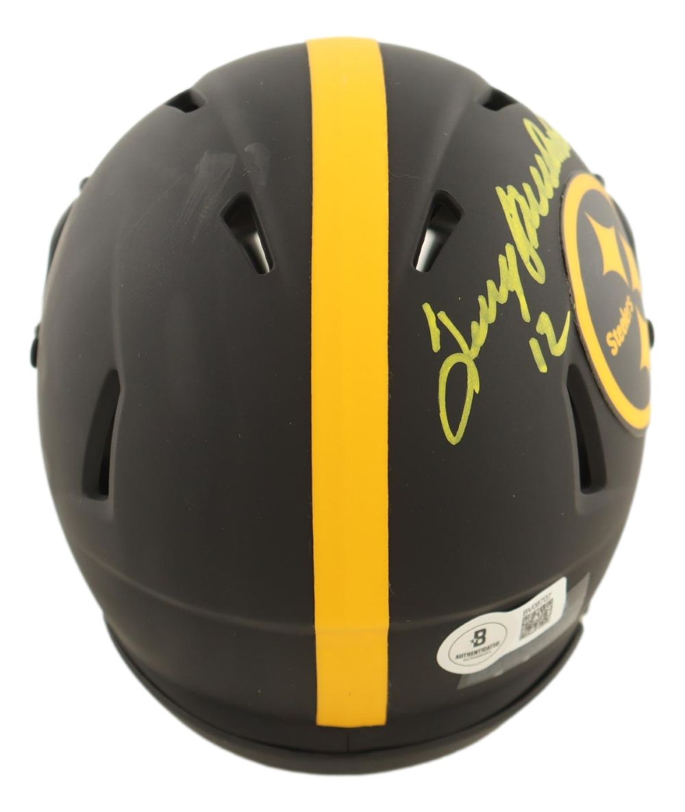 Terry Bradshaw Signed Pittsburgh Steelers Eclipse Mini Speed Helmet BAS