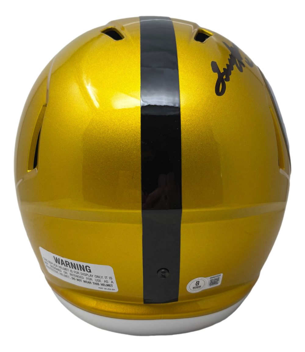 Terry Bradshaw Signed Steelers Full Size Flash Speed Replica Helmet BAS