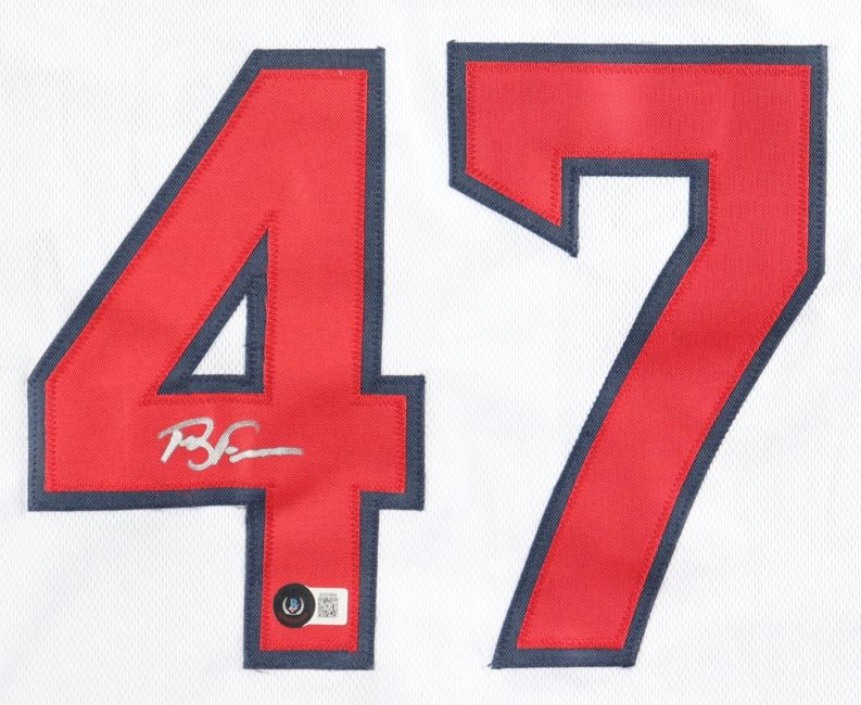 Terry Francona Boston Signed White Baseball Jersey BAS