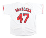 Terry Francona Boston Signed White Baseball Jersey BAS