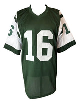 Vinny Testaverde New York Signed Green Football Jersey JSA
