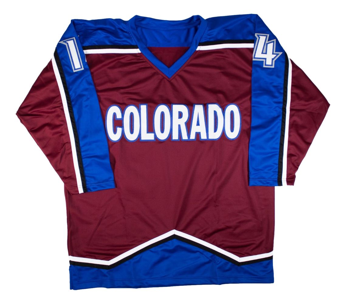 Theo Fleury Colorado Signed Burgundy Hockey Jersey BAS