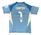 Thibaut Courtois Signed Real Madrid Blue Adidas Soccer Jersey BAS