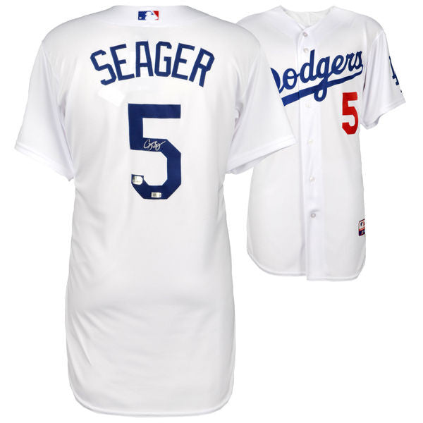 COREY SEAGER Los Angeles Dodgers Autographed White Authentic Jersey FANATICS