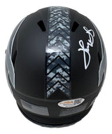 Thurman Thomas Signed Buffalo Bills Salute To Service Mini Speed Helmet JSA QR