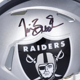 Tim Brown Autographed Raiders Speed Mini Helmet Fanatics