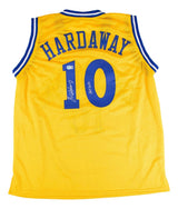 Tim Hardaway Golden State Signed Yellow Basketball Jersey HOF 2022 BAS