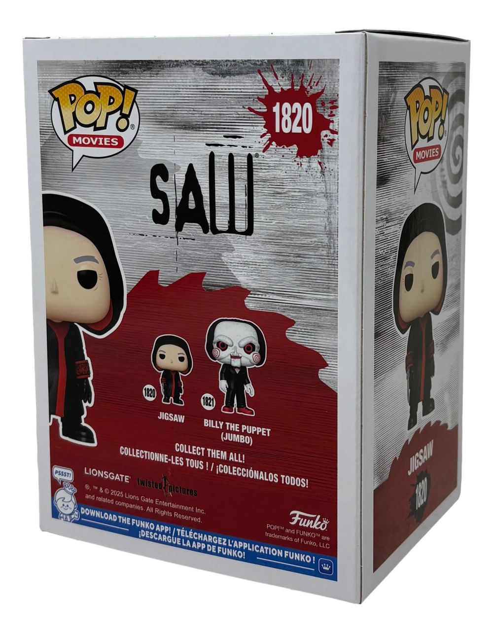 Tobin Bell Signed Saw Funko Pop #1820 Jigsaw Inscribed BAS