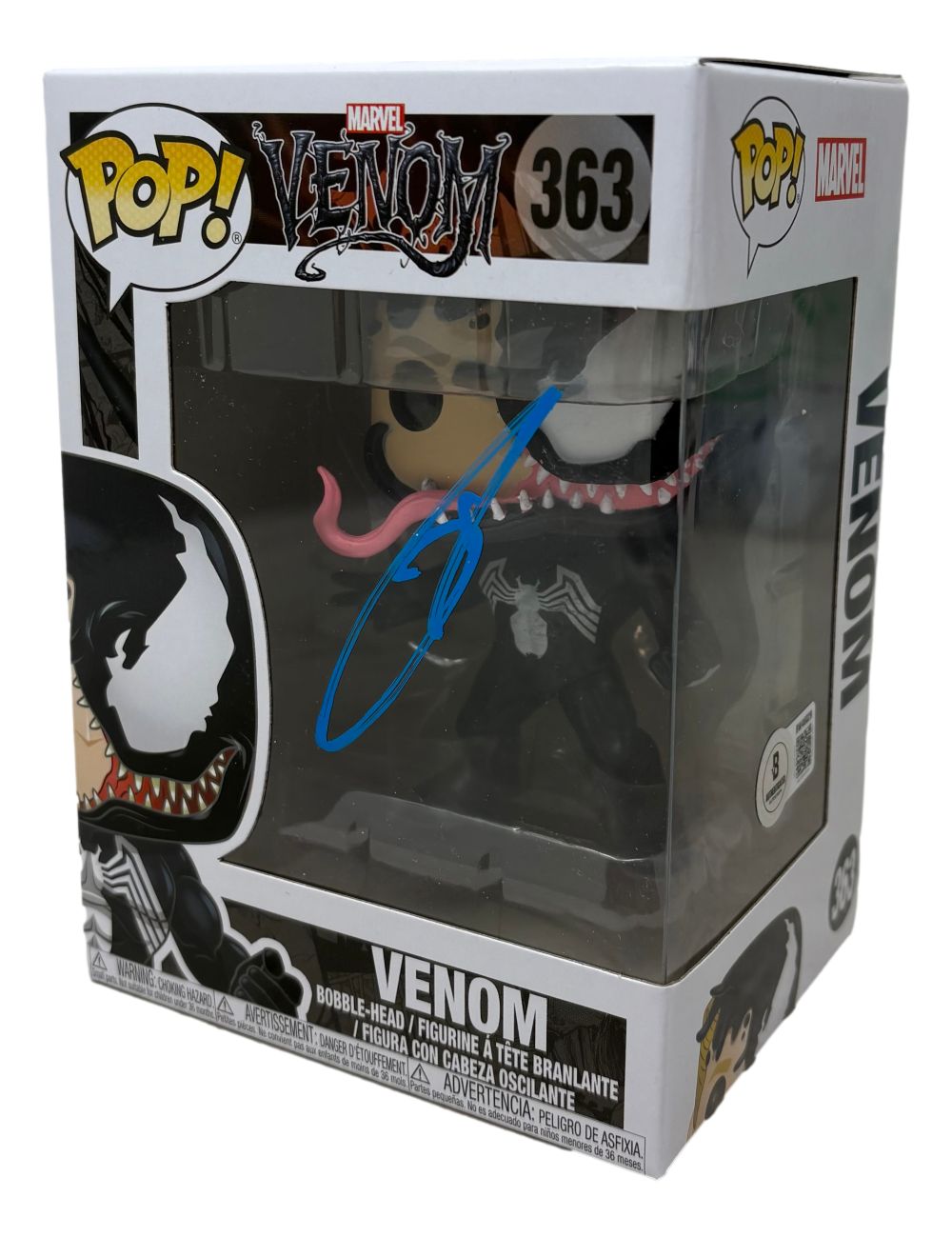 Tom Hardy Signed Marvel Venom Funko Pop #363 BAS