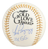Tom Pagnozzi St. Louis Cardinals Signed Official Gold Glove Baseball 3x GG JSA