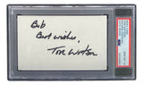 Tom Watson Signed Slabbed Index Card PSA/DNA Gem MT 10 - Sports Integrity
