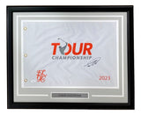 Tommy Fleetwood Signed Framed 2023 PGA Tour Championship Golf Flag JSA
