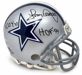Tony Dorsett Signed Dallas Cowboys Mini Helmet ROY HOF Insc BAS