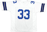 Tony Dorsett Dallas Signed White Football Jersey JSA
