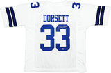 Tony Dorsett Dallas Signed White Football Jersey JSA