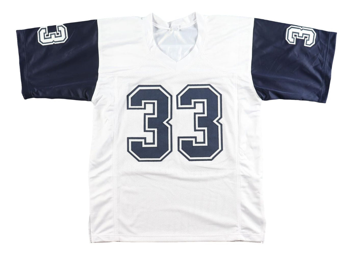 Tony Dorsett Dallas Signed Alternate White Football Jersey JSA QR Hologram