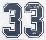 Tony Dorsett Dallas Signed Alternate White Football Jersey JSA QR Hologram