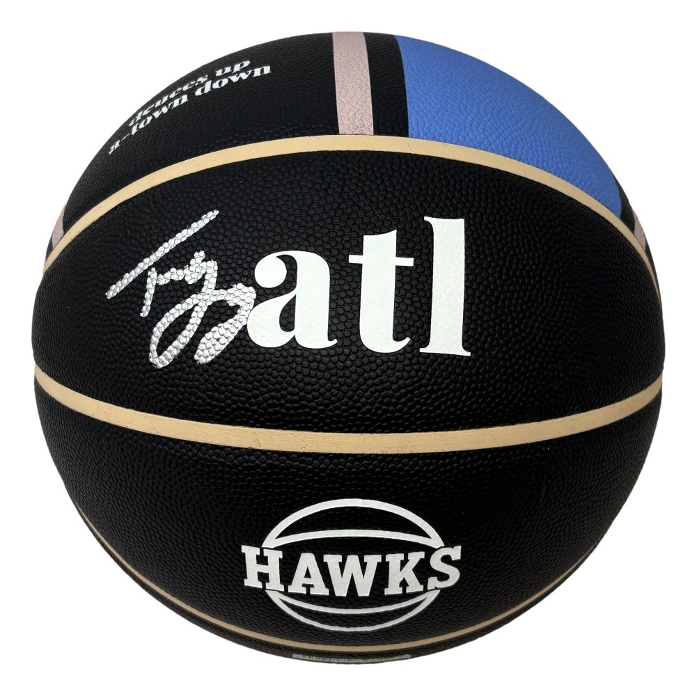 Trae Young Signed Atlanta Hawks 2023/24 Wilson City Edition Basketball Fanatics