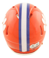 Travis Etienne Signed Clemson Tigers Mini Speed Helmet 2018 Natl Champs BAS