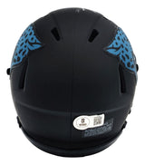 Travis Etienne Signed Jacksonville Jaguars Eclipse Mini Speed Helmet BAS