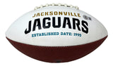 Travis Hunter Signed Jacksonville Jaguars Logo Football BAS