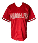 Trea Turner Philadelphia Signed Red Baseball Jersey JSA - Sports Integrity