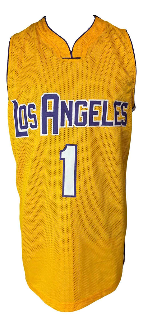 Trevor Ariza Los Angeles Signed Yellow #1 Basketball Jersey UDA Hologram