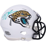 Trevor Lawrence Autographed Jacksonville Jaguars White 2024 Alternate Speed Mini Helmet Fanatics