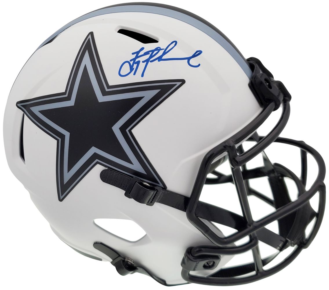 Troy Aikman Signed Dallas Cowboys FS Lunar Eclipse Speed Replica Helmet BAS