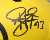 Troy Polamalu Signed Pittsburgh Steelers FS Rave Speed Replica Helmet BAS ITP
