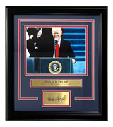 President Donald Trump Framed 8x10 Photo w/ Laser Engraved Signature