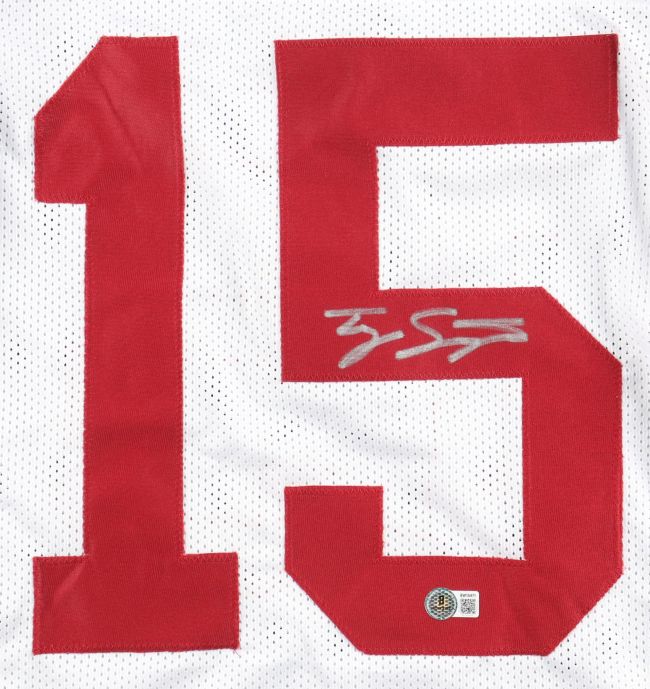 Ty SImpson Alabama Signed White Football Jersey BAS