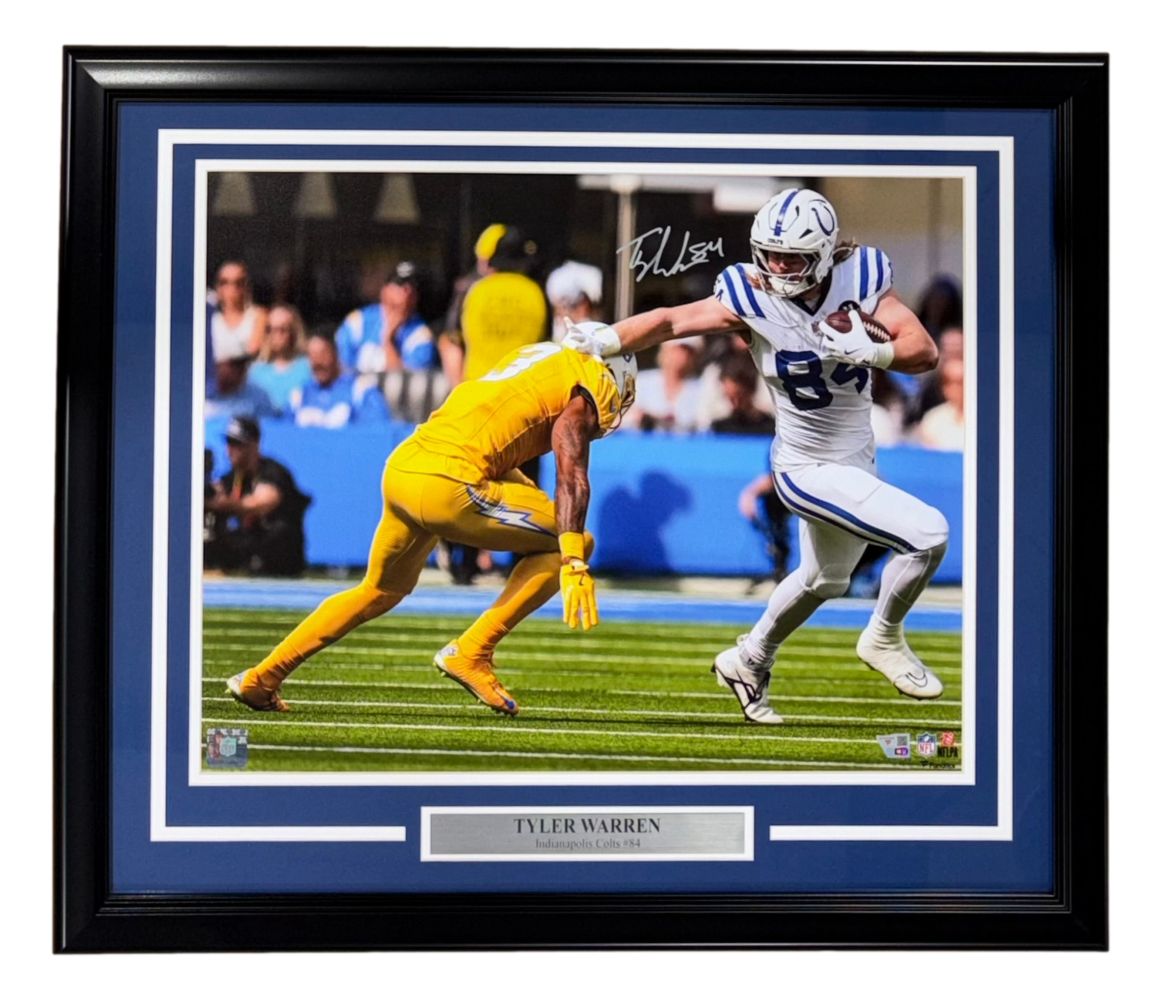 Tyler Warren Signed Framed 16x20 Indianapolis Colts Photo Fanatics