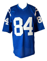 Tyler Warren Indianapolis Signed Blue Football Jersey JSA