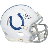 Tyler Warren Autographed Indianapolis Colts Speed Mini Helmet Fanatics