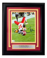Tyreek Hill Signed Framed 8x10 Kansas City Chiefs Photo JSA QR Hologram
